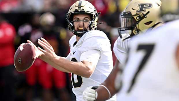 Aidan O'Connell 2022 Purdue football vs Maryland